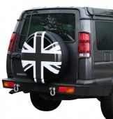 Rigid Tire Cover - Union Jack - Pewter