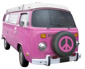 VW Bus Peace Sign Tire Cover