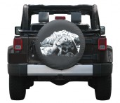 Wildlife Series Soft Tire Cover - Grizzly Bear